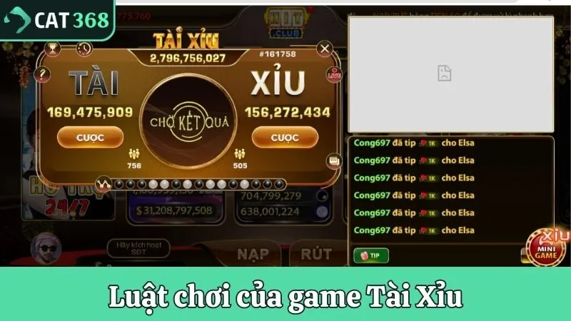 Luật chơi của game Tài Xỉu 